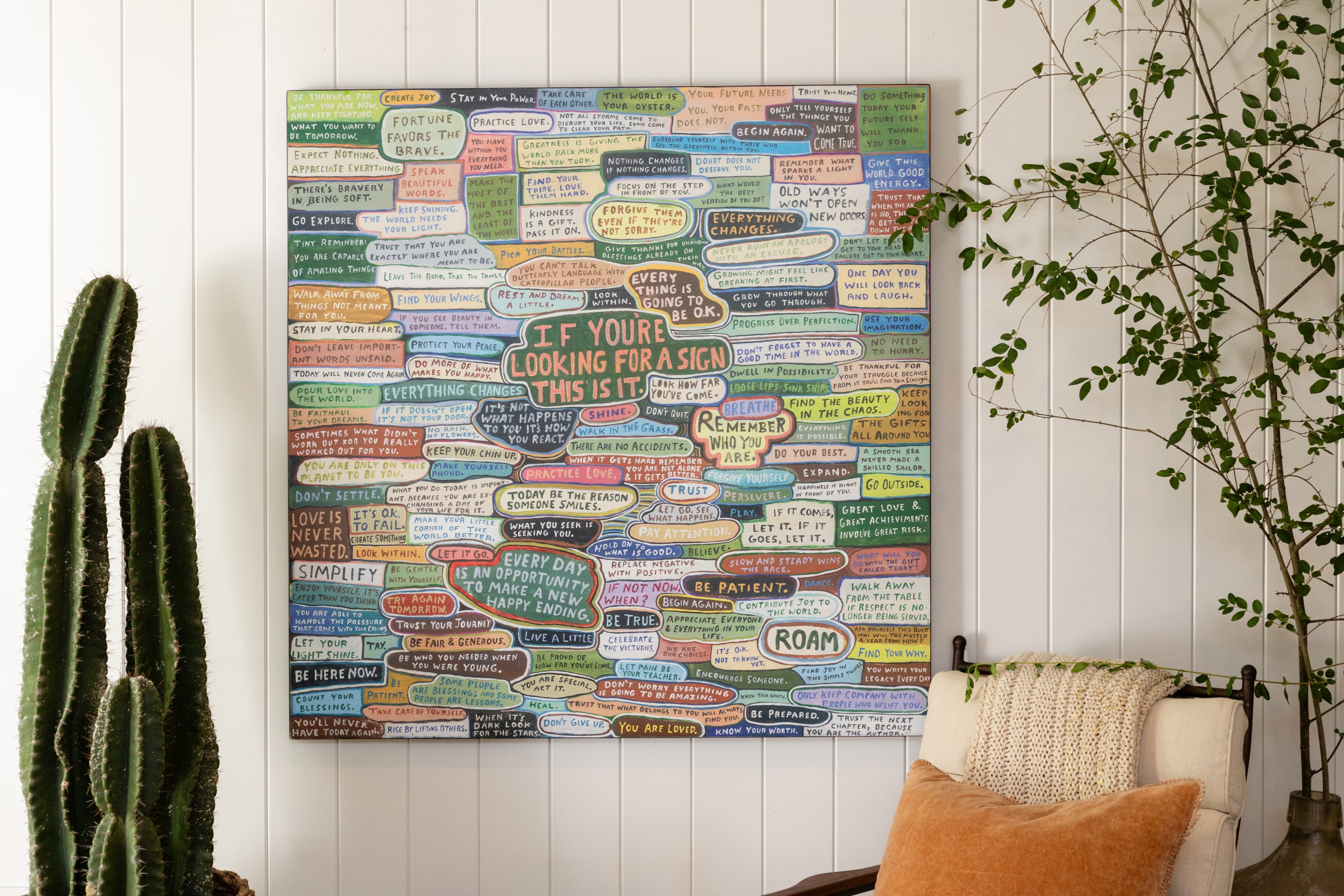 Looking for a Sign Art Print - Quick Ship