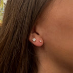 Tiny Mini Marquise Crystal Stud Earrings