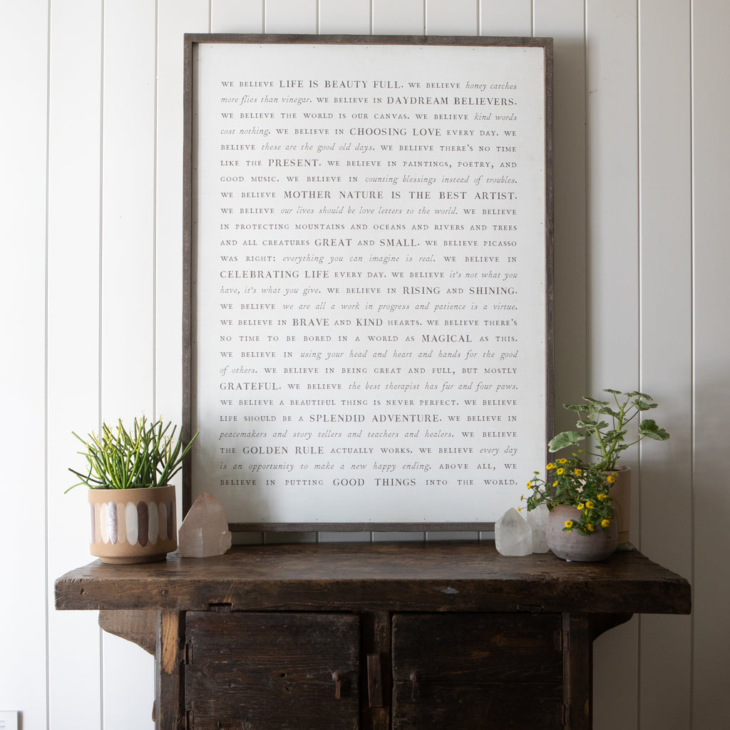 Sugarboo Manifesto Art Print - Gallery Wrap