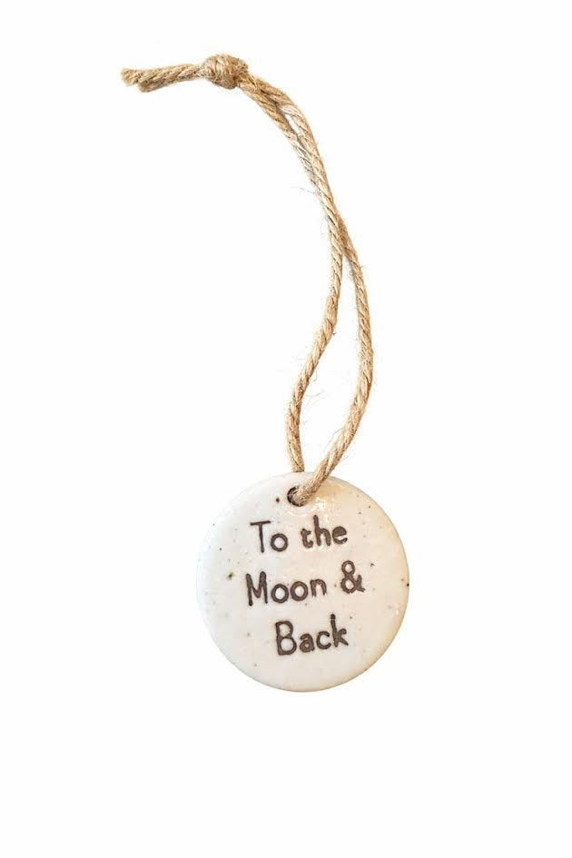 To The Moon & Back Ceramic Ornament