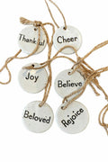 Believe Holiday Ceramic Ornament