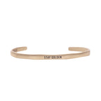 Stay Golden Brass Cuff