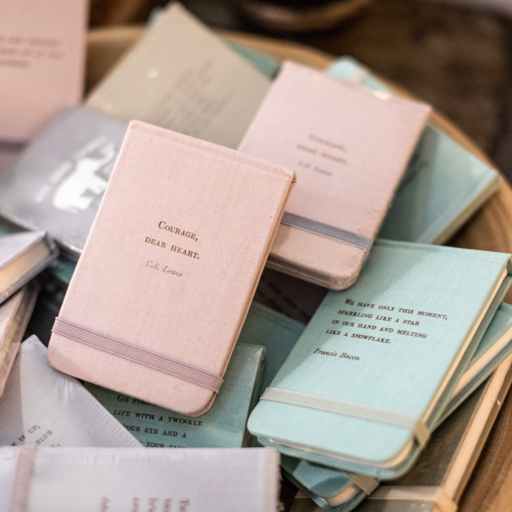 ***Put Good Things Into The World Fabric Notebook