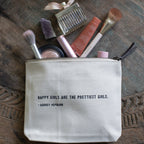 Happy Girls Canvas Zip Bag