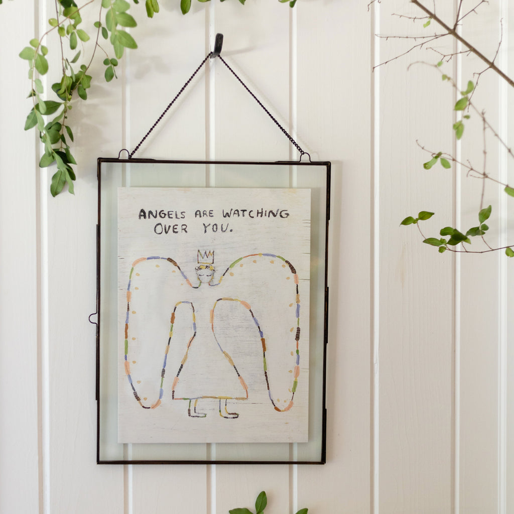 Angels Are Watching Art Poster - 12x16