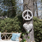 Peace Sign Whitewash Driftwood