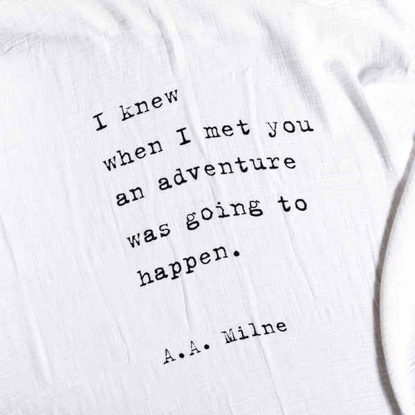 I Knew When I Met You Swaddle Blanket