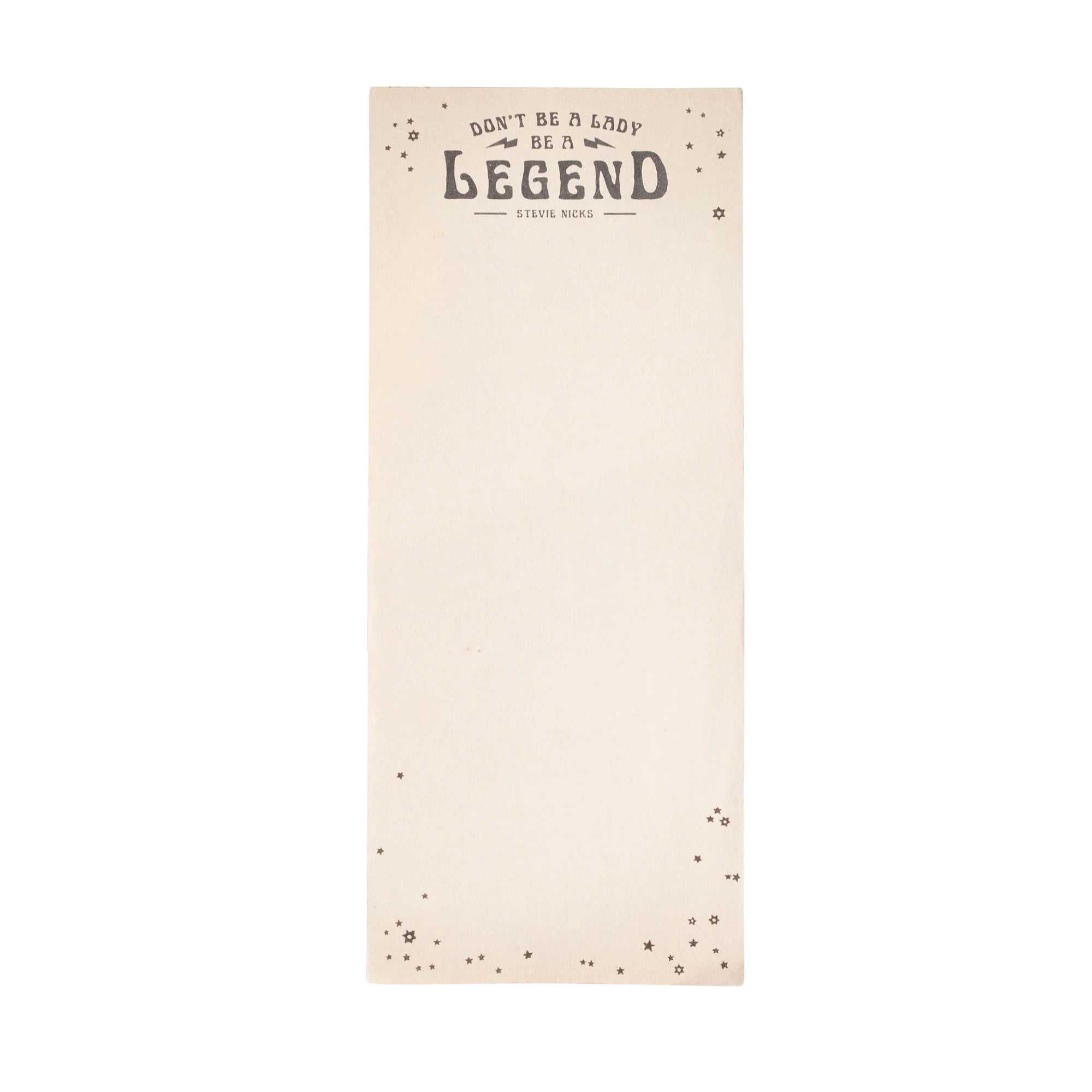 Be A Legend Skinny Notepad