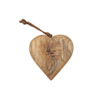 Grateful For You Large Engraved Wood Heart