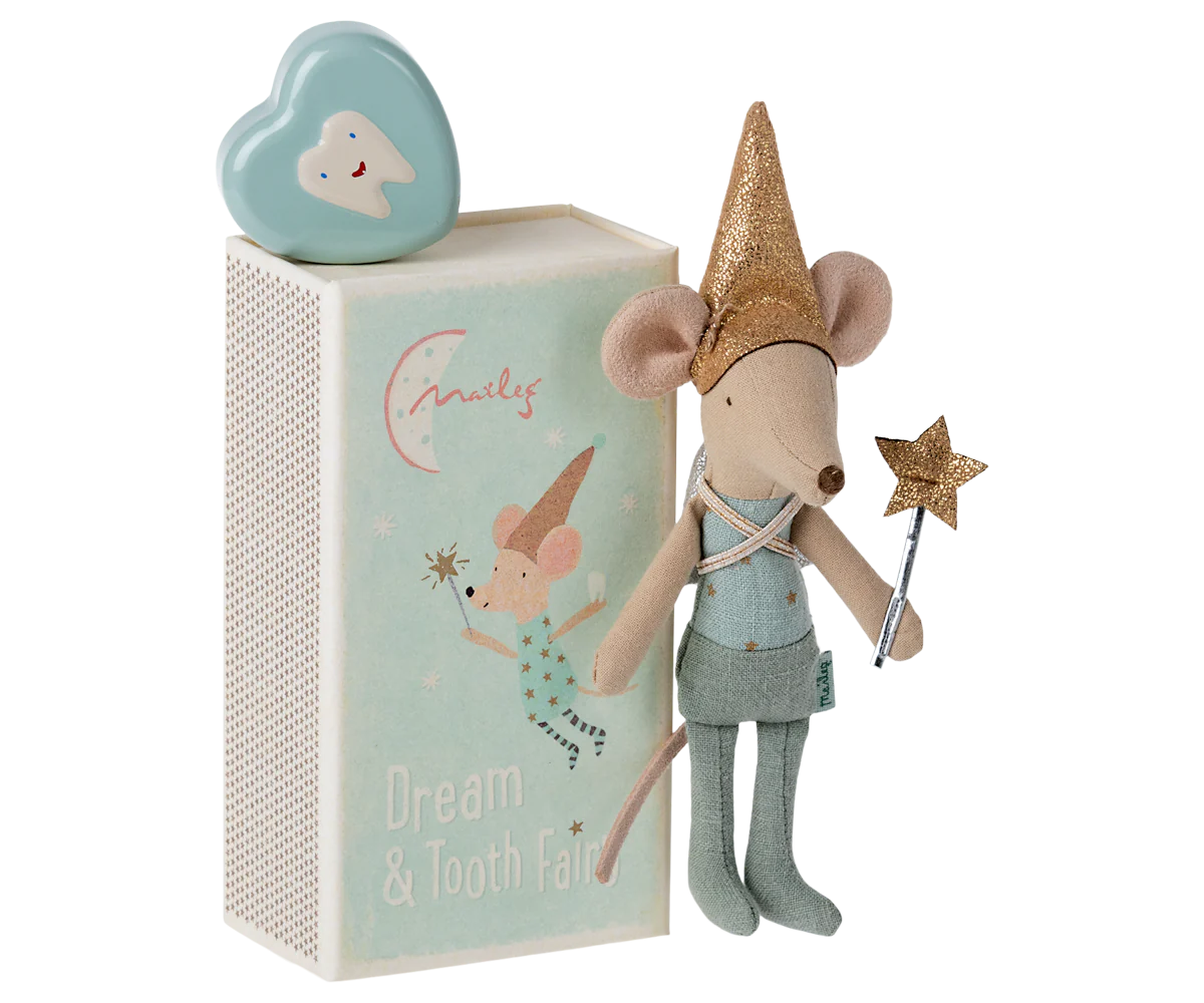 Tooth fairy mouse in matchbox
