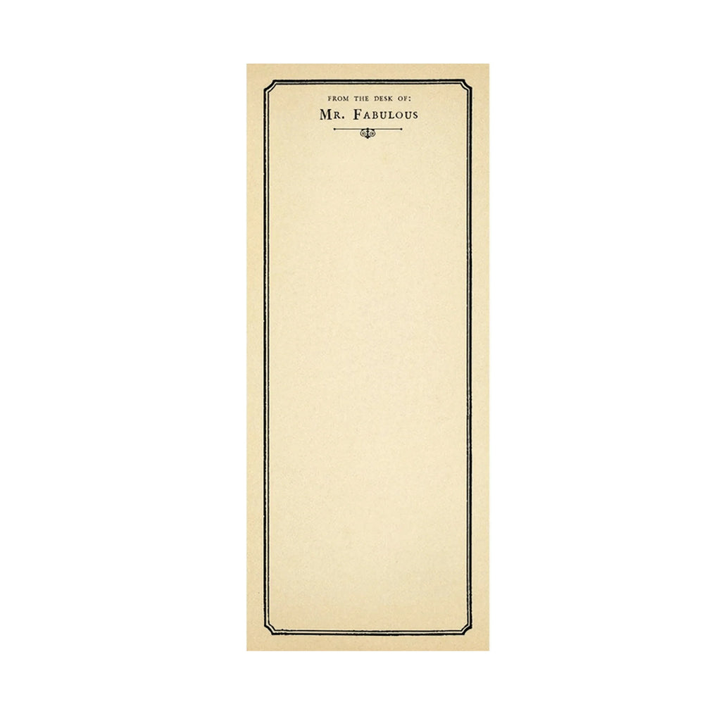 Mr. Fabulous Skinny Notepad