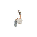 Solidate Point & Natural Broken Geode  Keychain