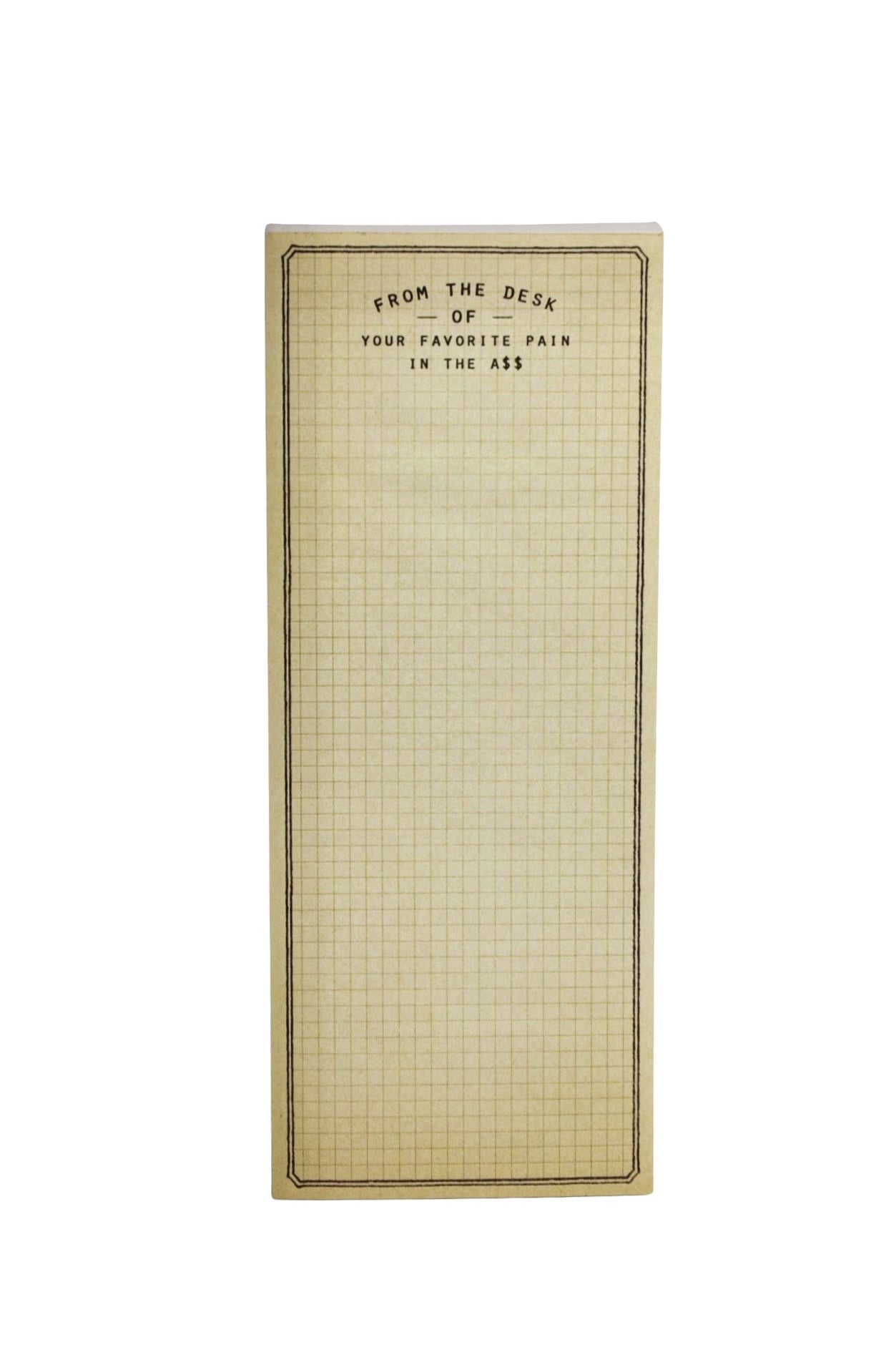 From The Desk Of Skinny Notepad