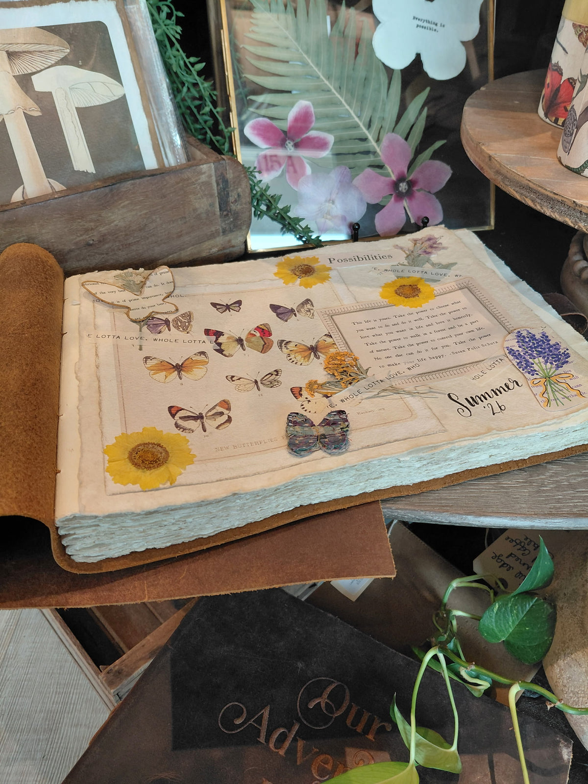 The Story Begins Leather Story Keeper 14x10 - Bark