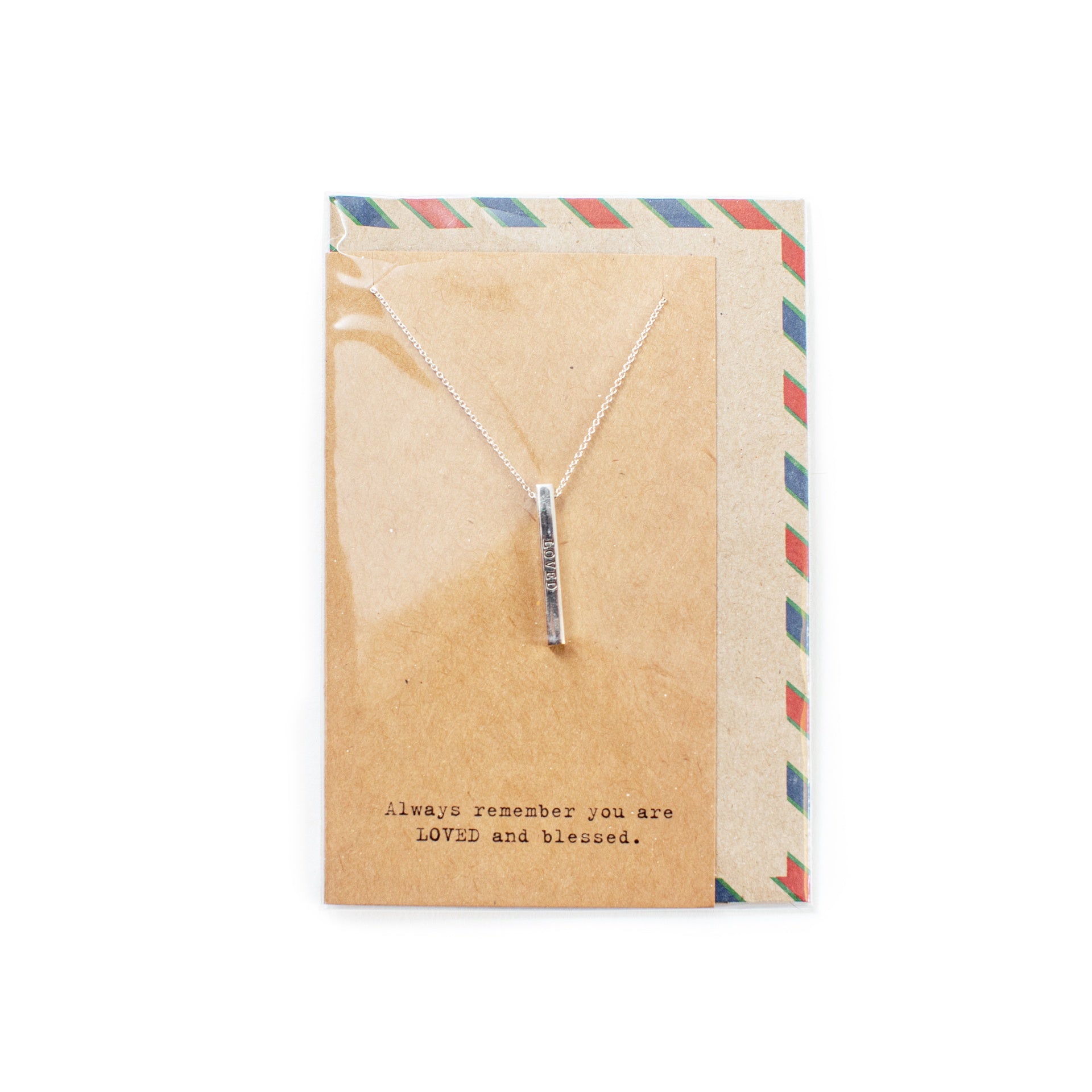 ***Air Mail Bar Collection - Necklace - Grateful