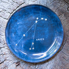 Aries Round Decoupage Plate - 4in