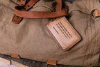 To Live Will Be Leather Luggage Tag