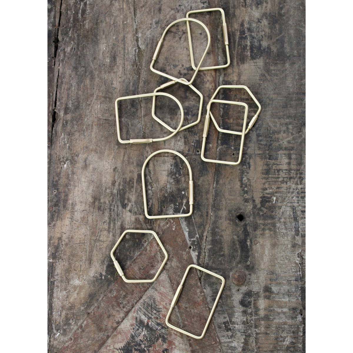 Hexagon Brass Carabiner