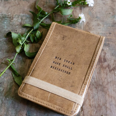 Mini Signature Leather Journals - Maple