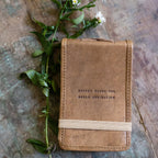 Secret Plans Mini Signature Leather Journal - Maple