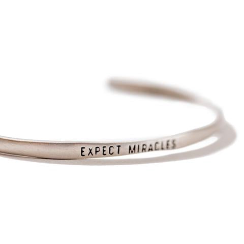 ***Silver Cuff - Expect Miracles