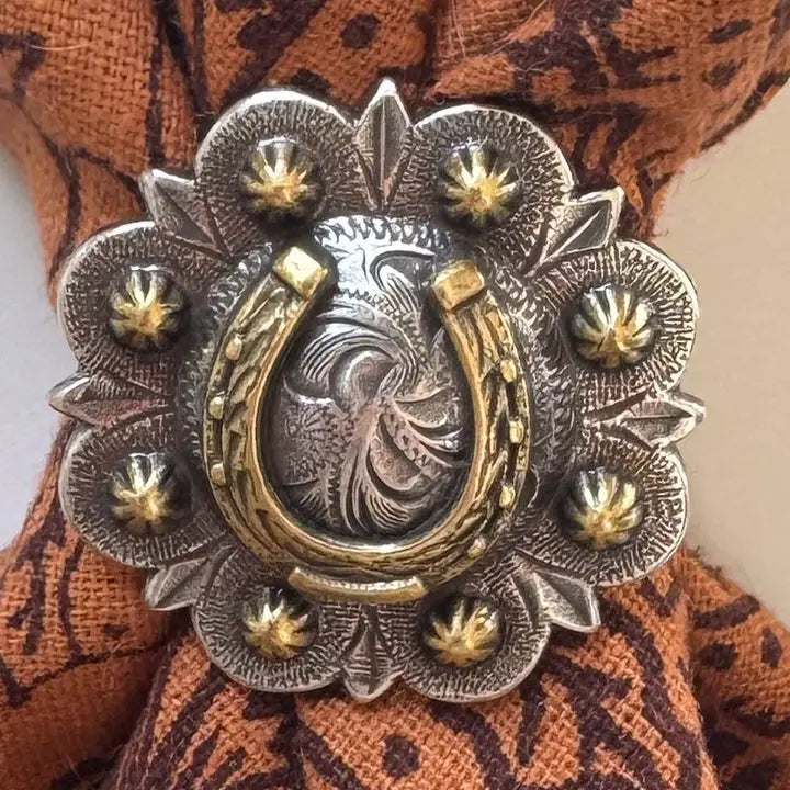 Concho Scarf Slide | Golden Horseshoe