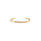 Angels Are Watching Brass Cuff
