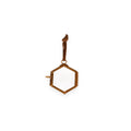 Hexagon Brass Hanging Frame 2x2