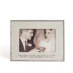 I Will Think Of You Zinc Linen Frame 6x4