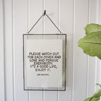Zinc Hanging Frame 14.25x19 – Vertical w/ Chain