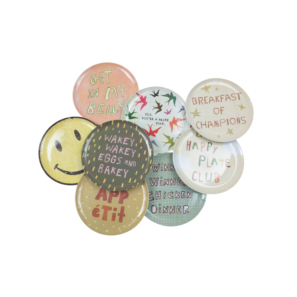 Happy Plate Melamine Plate