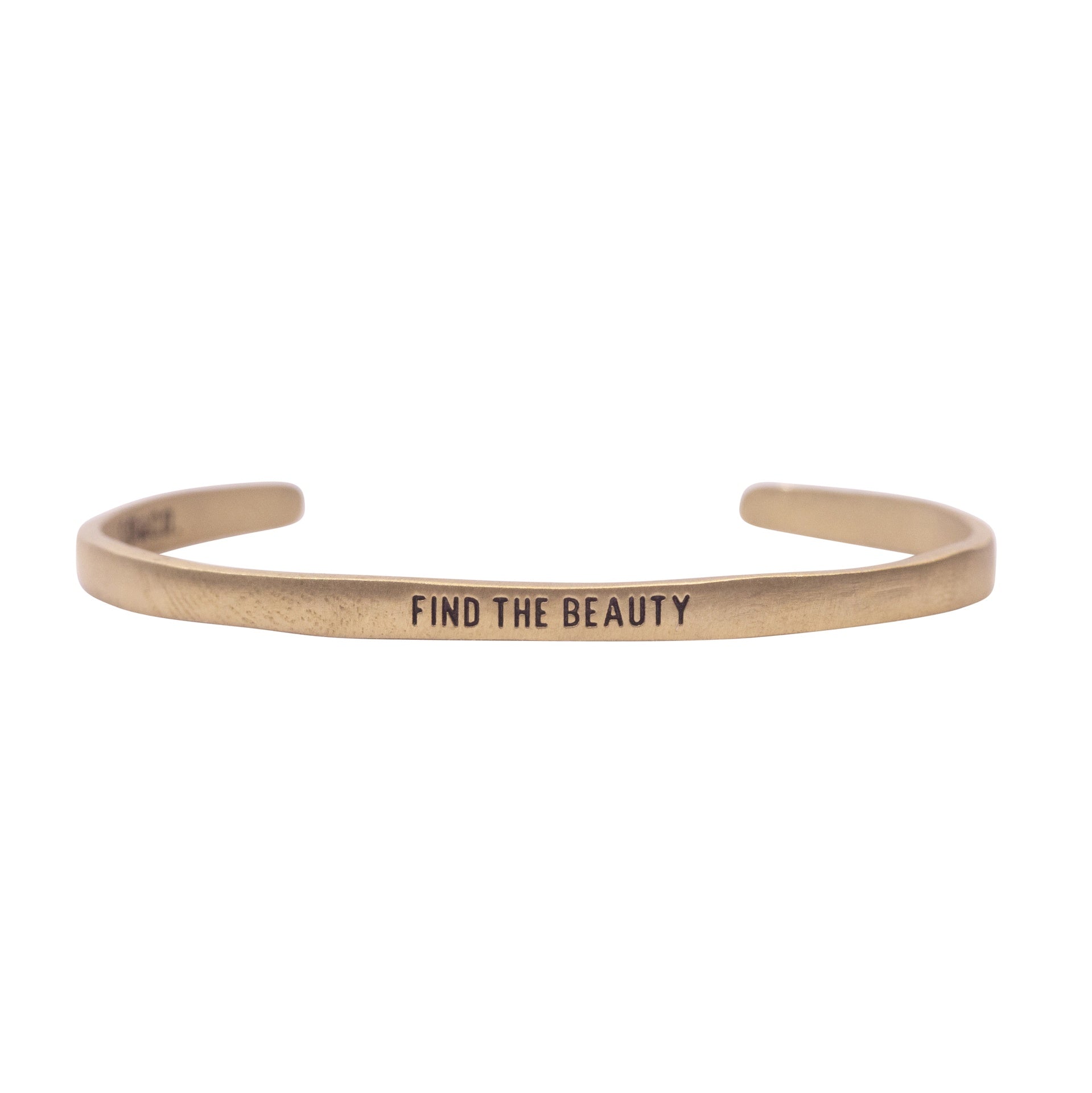 ***Brass Cuff- Find The Beauty