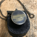 ***Courage Dear Heart Compass with Leather Pouch
