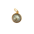 ***Round Labradorite Charm - 0.4"