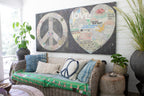 Choose Peace Art Print in Black - Multi Panel