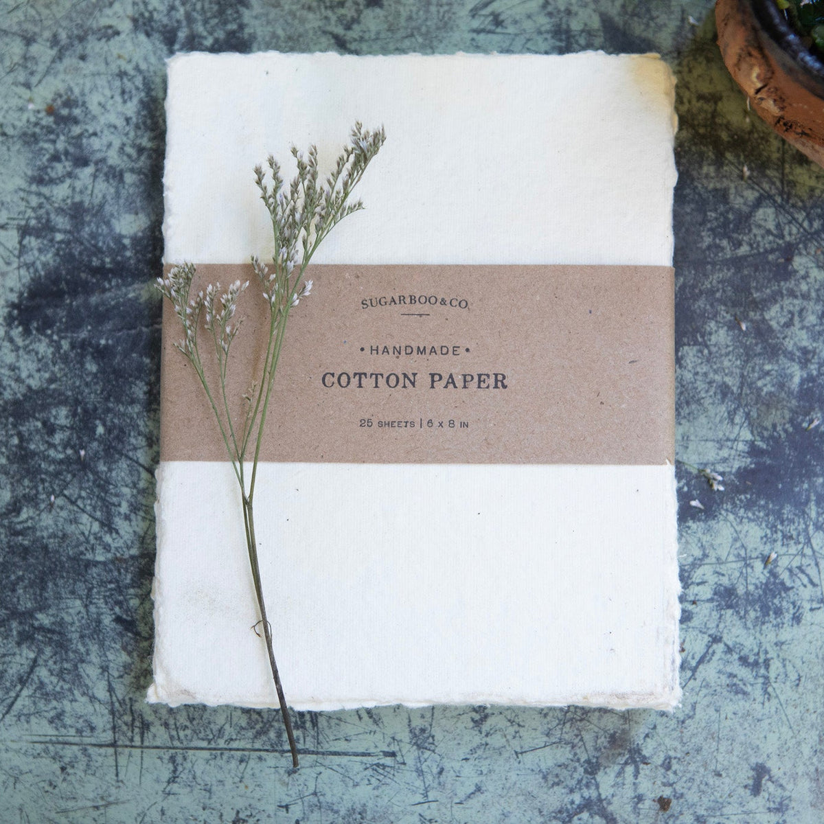 6x8 Handmade Cotton Paper Bundle - Cream