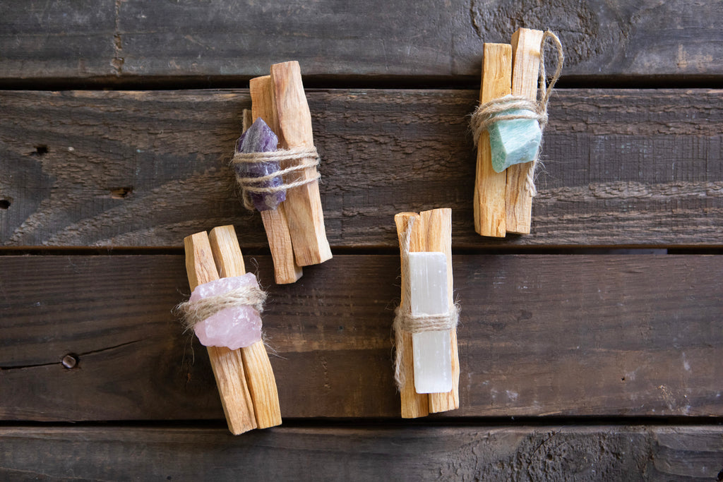 Palo Santo Stick With Selenite