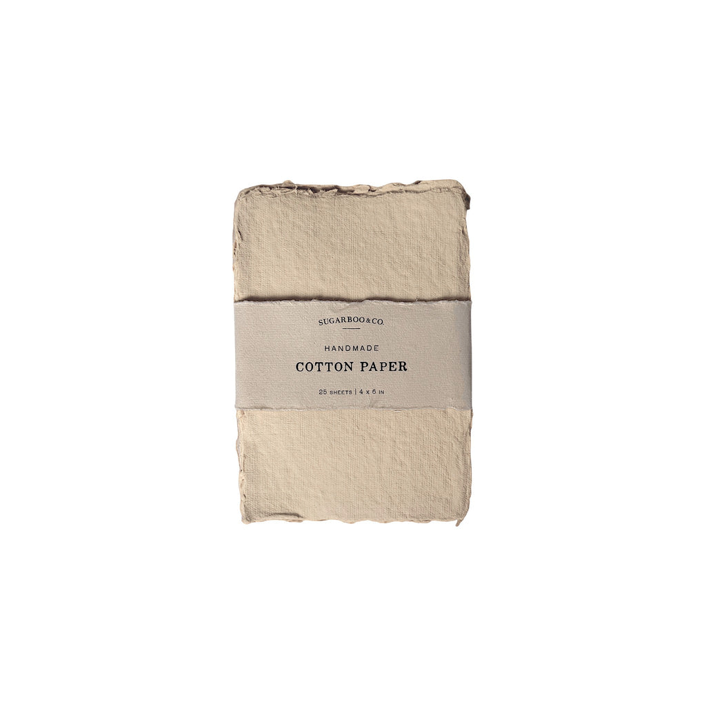Handmade Cotton Paper Bundle - Oat