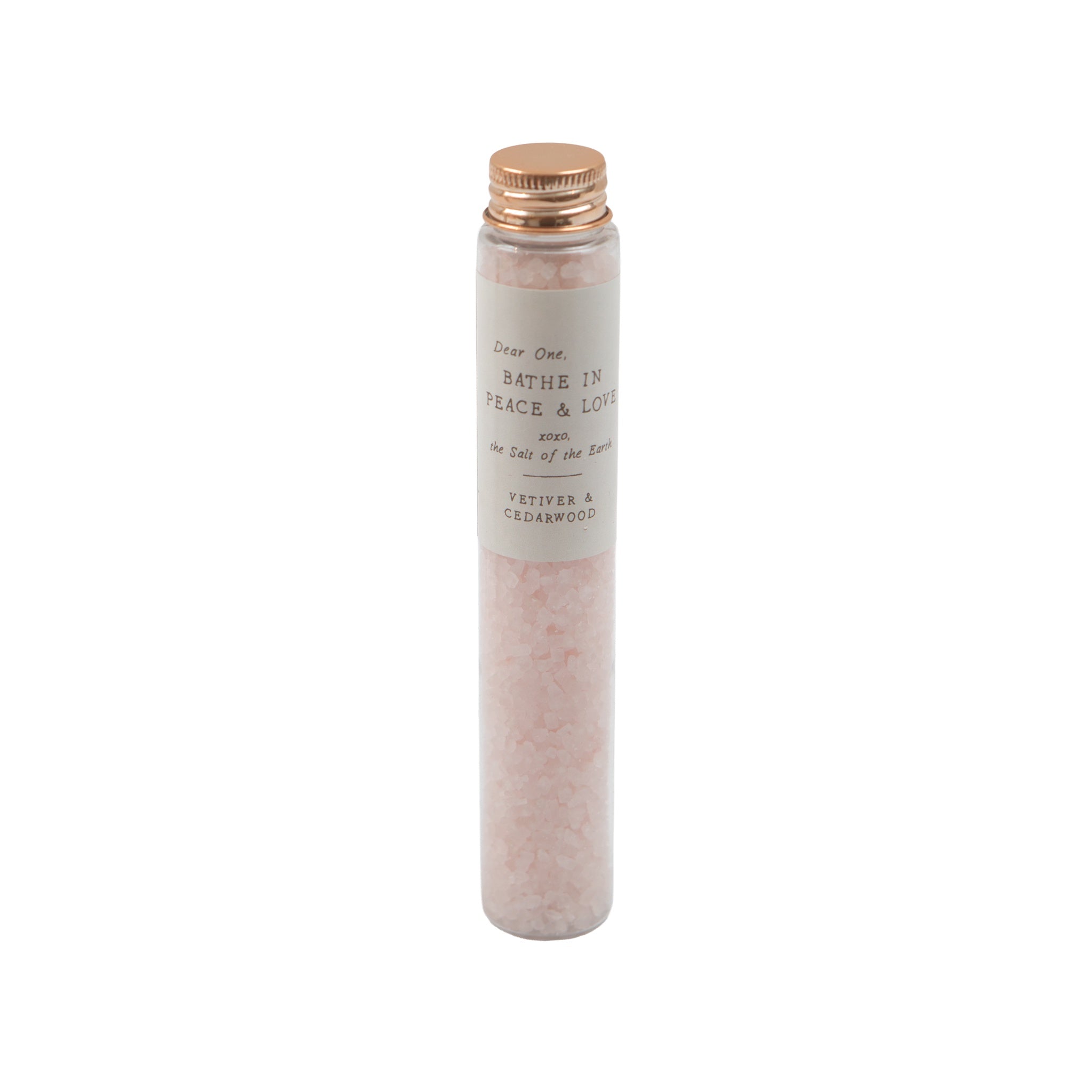 Vetiver & Cedarwood Peace + Love Bath Salt Collection