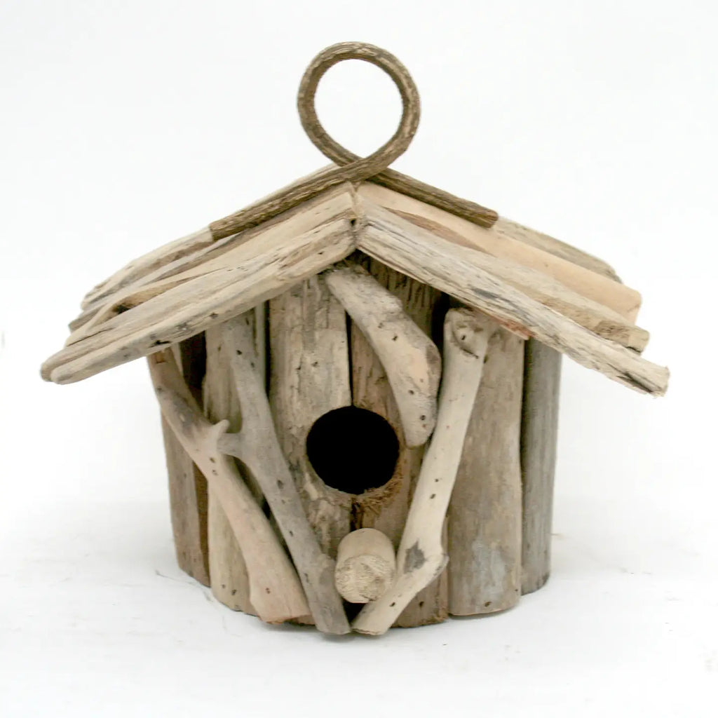 Round Driftwood Birdhouse