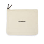 Cream Canvas Zip Bag