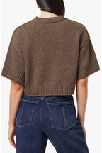 Crew Neck Short Sleeve Sweater