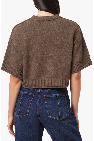Crew Neck Short Sleeve Sweater