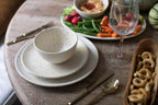 Ribbed Ceramic Speckled Bowl