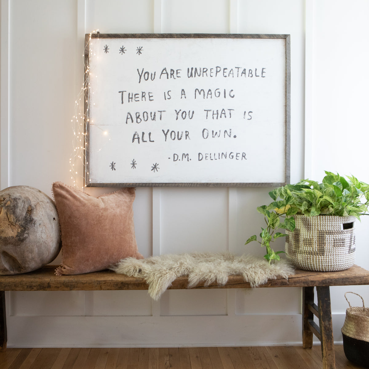 You Are Unrepeatable Art Print - Gallery Wrap