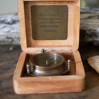 My Hope Still Is Tripod Compass in Wooden Box