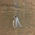 ***To The Moon And Back Silver Necklace - 16