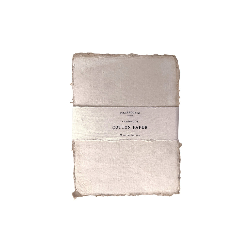 Handmade Cotton Paper Bundle - Flax