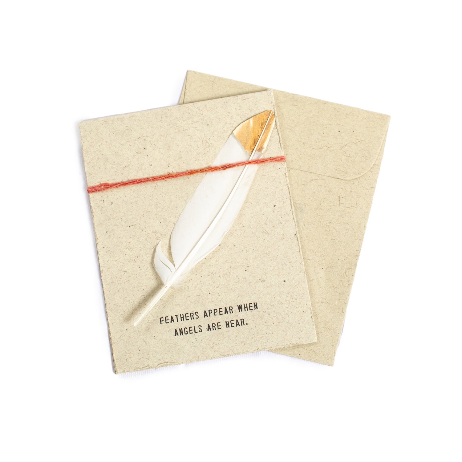 Feather Card - Feathers Appear When Angels Are Near.