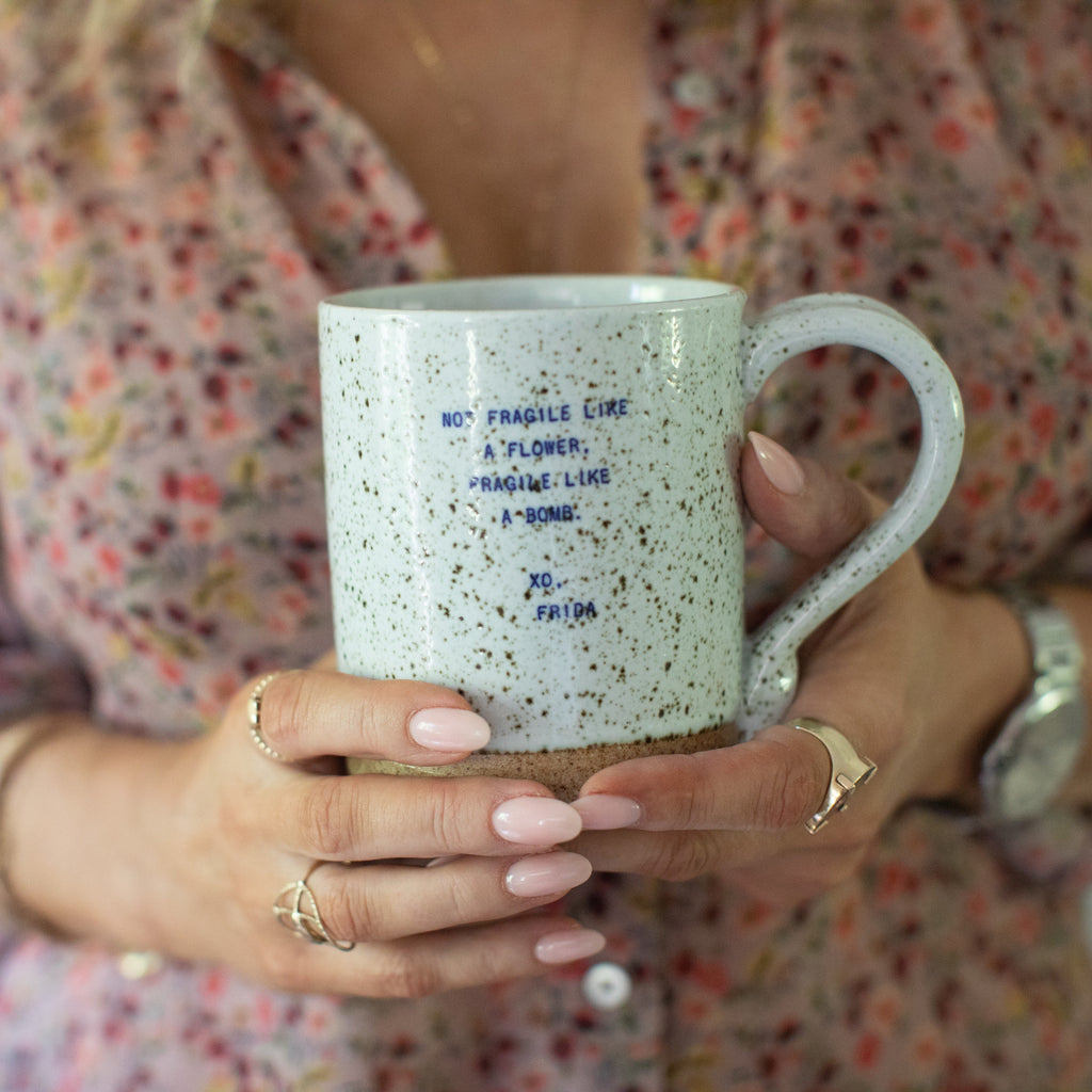Not Fragile Like A Flower, Frida XO Mug